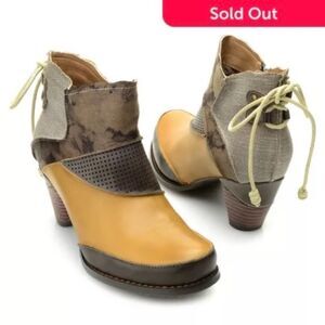 Elite By Corkys Rags Mixed Media Back Lace Booties Sz 8